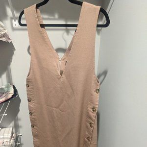 Jill Stuart Japan Endy Robe Tan sleeveless over dress